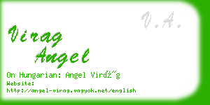 virag angel business card